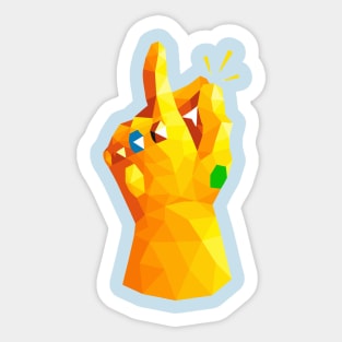 5 infinity stones Sticker